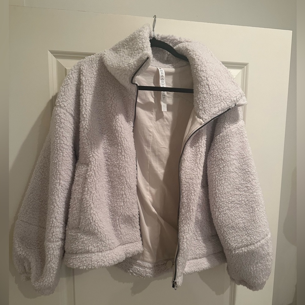 lululemon cinchable fleece zip-up